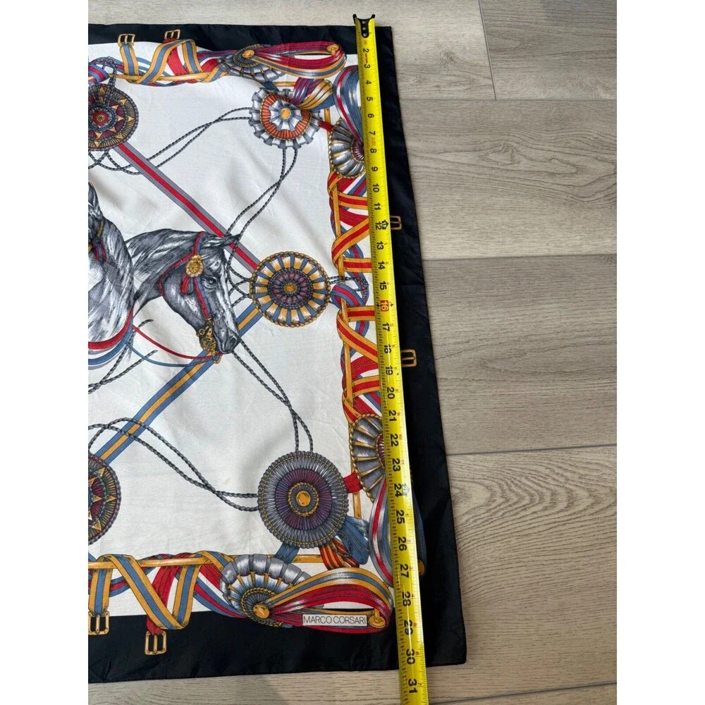 Marco Corsari‎ Equestrian Vintage Scarf Ribbons 30